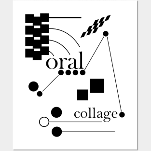 Graphic Notation - Black | Oral Collage Posters and Art